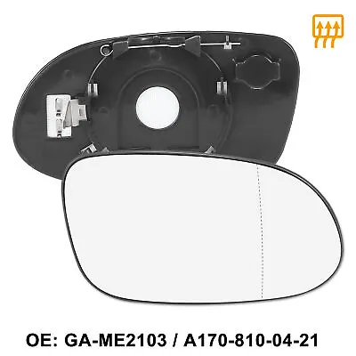 Mirror Glass W/ Backing Heated Passenger Side RH For Mercedes-Benz CLK55 SLK320 • $17.49