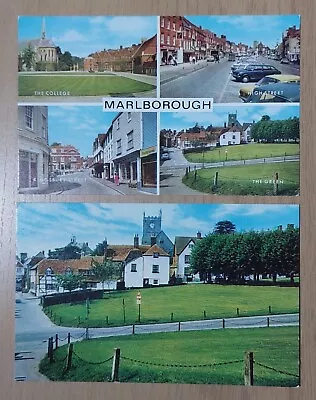 2 Marlborough Postcards: High Street Kingsbury Street College Green. J Salmon • £2.50