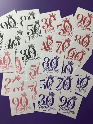 £3.80 • Buy Mixed Age Birthday Card Toppers Card Making Embellishments Sentiments Banners 28