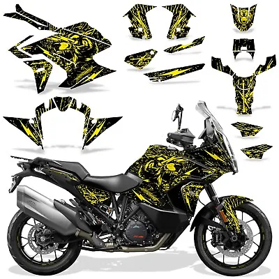 Dirt Bike Skins Graphics Kit Decal Wrap For KTM 1290 Super Adventure S NW YELLOW • $119.95