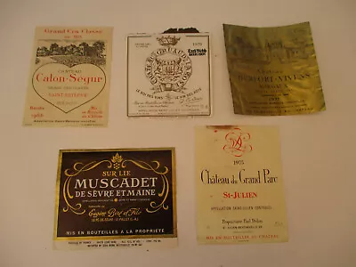 Wine Label Vintage Lot Grand Parc Chateau Durfort Vivens Gruaud La Rosa 1966 • $26.12