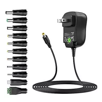 18w Universal Power Supply 3v 4.5v 5v 6v 7.5v 9v 12v Ac To Dc Adapter 1a 1.5a Fo • $20.25