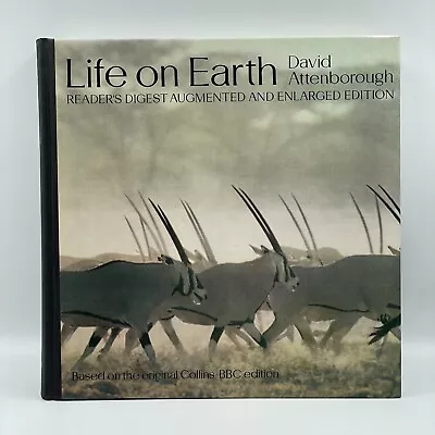 Life On Earth Large Hardback Book • David Attenborough • Readers Digest Edition • £10.99