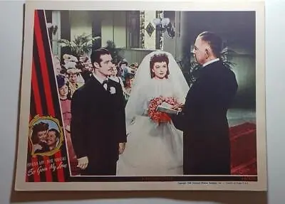 So Goes My Love 1946 Original Marraige Scene Lobby Card Don Ameche Myrna Loy • $34.50