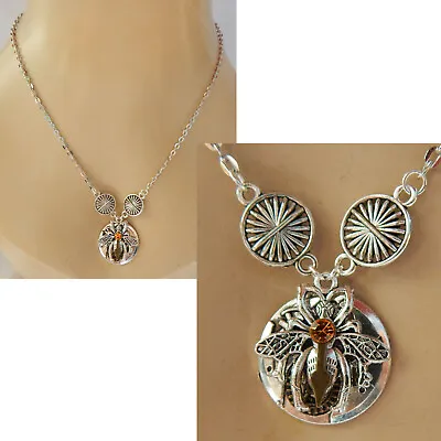 $16.99 • Buy Steampunk Necklace Bumble Bee Pendant Jewelry Handmade NEW Cosplay Fashion