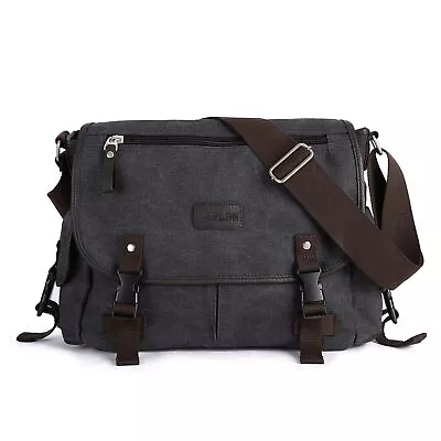 Messenger Bag For MenUnisex Canvas Shoulder BagClassic Vintage Military Mes... • $42.37