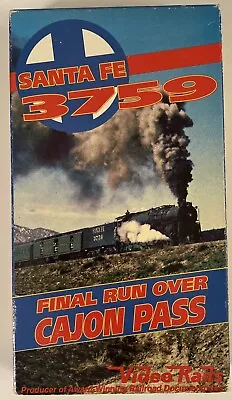 Video Rails - Santa Fe 3759 - Final Run Over Cajon Pass - VHS Videotape - Used • $7.99