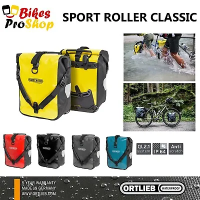 ORTLIEB Sport Roller CLASSIC (Pair) - Bike Panniers Bags WATERPROOF GERMANY • $178.95