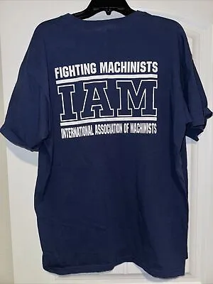 Vintage IAM Union Machinists USA Made T Shirt 90s XL Men  • $17.60