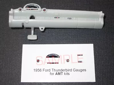 1956 FORD THUNDERBIRD GAUGE FACES For 1/25 Scale AMT Kits—PLS READ DESCRIPTION • $2.99