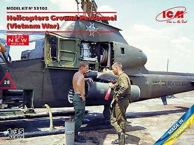 ICM 1/35 Helicopters Ground Personnel (Vietnam War) (100% New Molds) Figure • $14.76