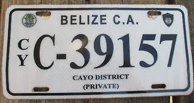 CAYO BELIZE Expired 2016 Series Plexiglass License Plate - C-39157 • $44.99