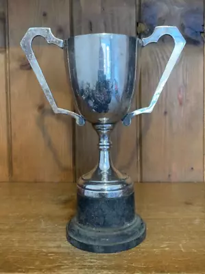 NOT ENGRAVED Vintage Silver Plate Trophy Loving Cup Trophies Trophy • $37.32