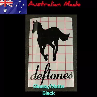 10cm Deftones Style Vinyl Decal White Pony • $10