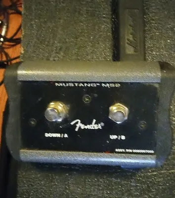 Fender Mustang MS2 2 Button Pedal Amp Footswitch Free Shipping  • $29.98