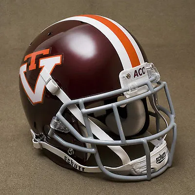 VIRGINIA TECH HOKIES NCAA Schutt XP Full Size REPLICA Gameday Football Helmet • $249.99