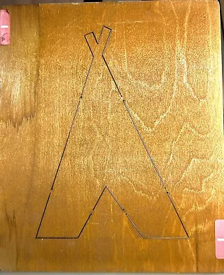 “INDIAN TEEPEE” ELLISON ACCU JUMBO STEEL RULE CUTTING DIE 9 3/4” X 11 3/4” • $30