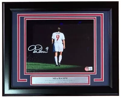 Mia Hamm Signed Framed 8x10 USA Womens Soccer Photo BAS ITP • $179.99