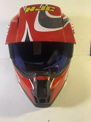 Motorcycle Helmet Off Road  Riding Motor Cross Helmet Size XXL Red/Black /Silver • $48.98