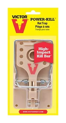 Victor Power-Kill Rat Trap High-Impact Kill Bar Plastic Medium Snap Trap 1 Pack • $14.99