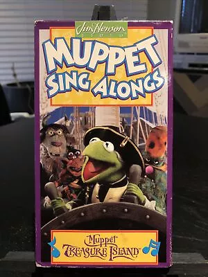 Muppet Sing Alongs Muppet Treasure Island (VHS 1996) Jim Henson Kids RARE HTF NM • $6.99