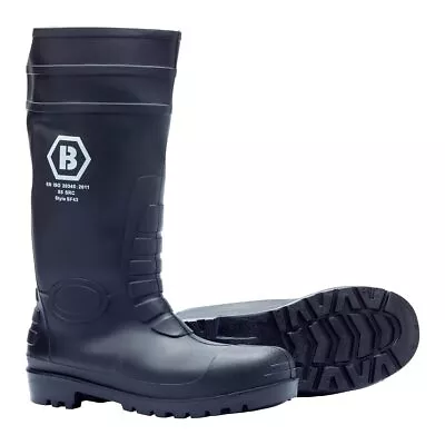 Blackrock Wellington Boots Steel Toe Cap Protective Midsole Safety Work Wellies • £16.79