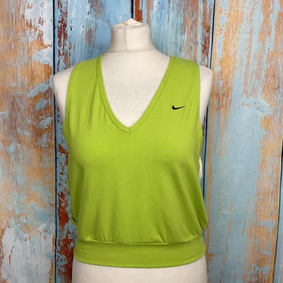 £15 • Buy NIKE Studio 72 Womens Green Gym Running Tank Top Size UK 10-12 M NEW RRP £20