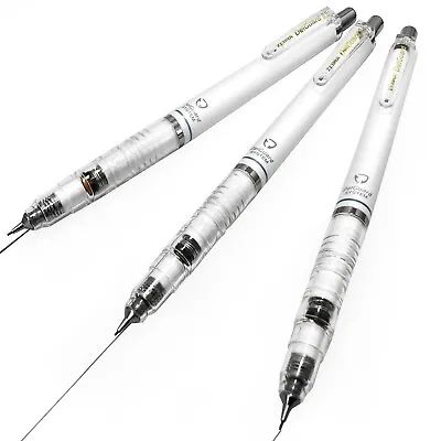 Zebra Delguard Mechanical Pencils - HB 0.5mm - White Barrel - Pack Of 3 • £12.99