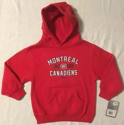 Reebok NHL Montreal Canadiens Youth Hoodie Sweatshirt Small (4) Or Medium 5/6 • $12.99