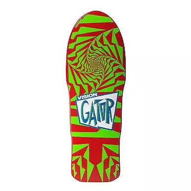 Vision Gator II Reissue Skateboard Deck Red Green-  - • $219