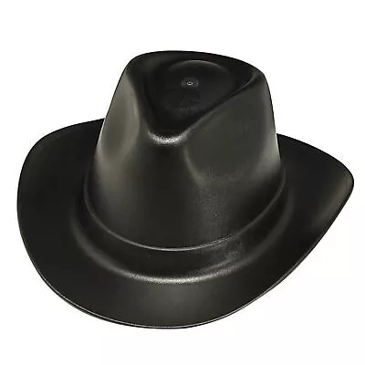 Vulcan Cowboy Hard Hat With Ratchet Suspension Polyethylene One Size Black • $37.57