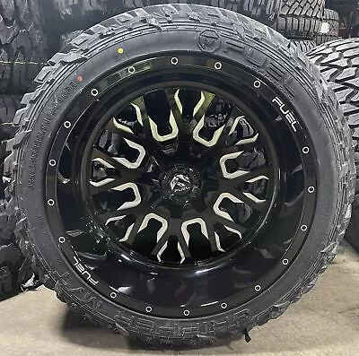 22x12 Fuel Stroke Wheels Rims 33  MT Tires Package 5x150 Toyota Tundra Sequoia • $3499