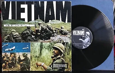 VIETNAM WITH THE AMERICAN FIGHTING MAN~1966 DOCUMENTARY LP W/BOOKLET~MILITARY • $27.50