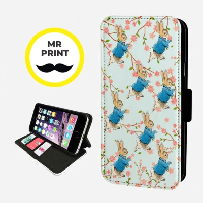 £9.77 • Buy VINTAGE RABBIT PETER - Faux Leather Phone Flip Cover - Fits IPhone & Samsung