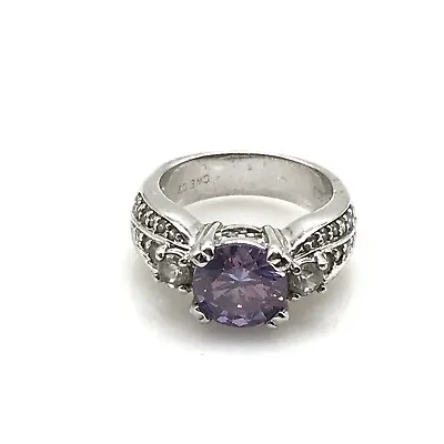 $49.99 • Buy Charles Winston CWE 925 Sterling Silver Purple White CZ Ring Size 7