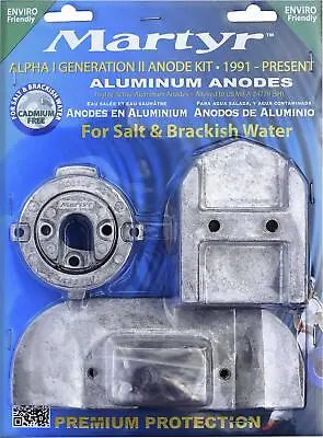 Martyr CMALPHAKITA Aluminum Alloy Merc Alpha Gen II Mercury Anode Kit Aluminum • $79.09
