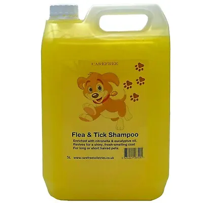£24.95 • Buy Dog/pet Grooming Shampoo For Flea And Tick 5L FREE PUMP  2nd HALF PRICE 