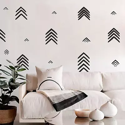 Easma Black Arrow Wall Decals Modern Vinyl Removable ~ 3 Sheets Peel And Stick • $8.99