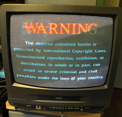$149.99 • Buy Symphonic TVCR19F1 TV VCR Combo Retro Tested And Working Properly