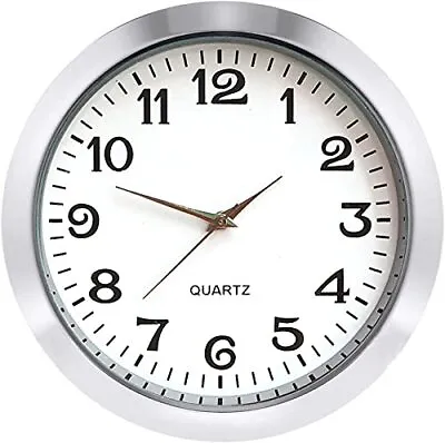 Mini Clock Insert 2-1/8 Inch (55 Mm) Round Quartz Movement Miniature Clock Wh... • $18.35