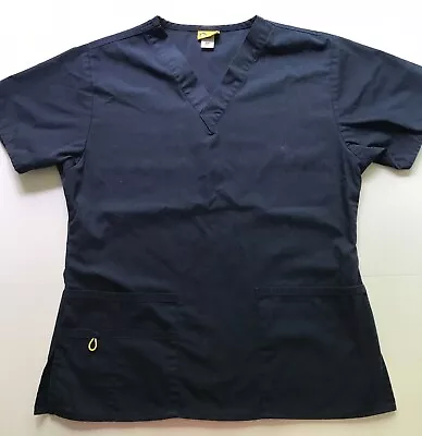 Wink Scrub Top Womans Size S Navy Blue Preowned • $5.99