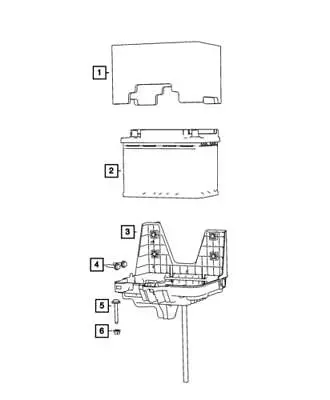 Genuine Mopar Battery Tray 68081607AF • $65.66