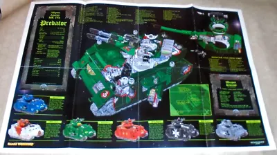 Warhammer 40k Space Marines Predator Tank Poster Diagram • £25