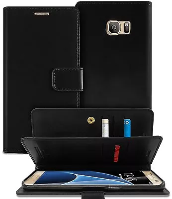 Mercury Mansoor Diary Double Sided Wallet Case For Samsung Galaxy S7 Black • $24.95