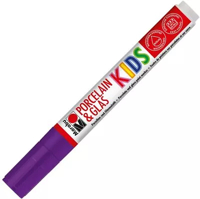 Marabu Porcelain & Glass Painter Kids Marker Pen Violet • £4.26