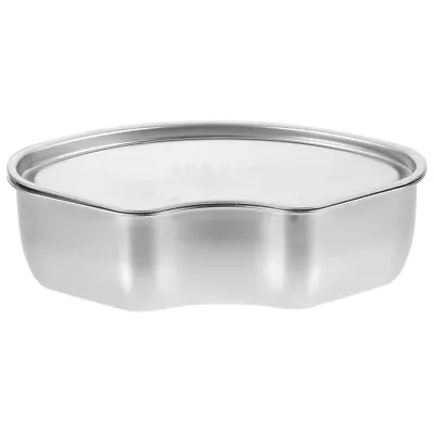  Food Steaming Tray Veggie Steamer Stainless Steel Steamed With Cover • £11.49