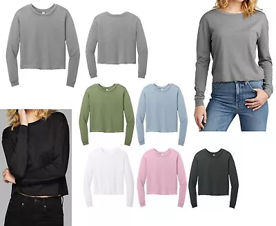 Ladies Modest Cropped Midi Long Sleeve Lightweight T-shirt Tee Crew Xs-4xl • $14.50