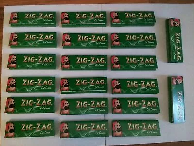  1000 Zig Zag Green Regular Rolling Papers 20 Bookletsx 50 Papers Each Booklet U • £5.95