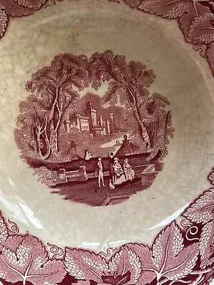 Vtg Mason’s England Ironstone Transferware Vista Footed Serving Bowl 10.5  • $15