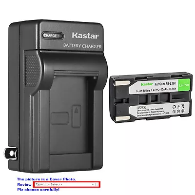 Kastar Battery AC Wall Charger For Samsung SB-L160 & Samsung SC-L650 Camcorder • $39.49